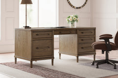 Sectionals for Less - Ashley Furniture - Roanhowe Office Desk - Home Office Desk / Brown - H769-21
