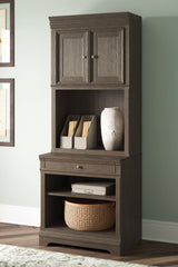 Sectionals for Less - Ashley Furniture - Janismore Bookcase - Bookcase / Weathered Gray - H776H7