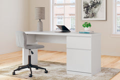 Sectionals for Less - Ashley Furniture - Onita Office Desk - Home Office Desk / White - H9630-134