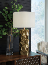 Sectionals for Less - Ashley Furniture - Marshawn Lighting - Metal Table Lamp (1/CN) / Gold Finish - L207524