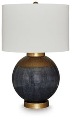 Sectionals for Less - Ashley Furniture - Adara Lighting - Metal Table Lamp (1/CN) / Blue/Gold Finish - L207564