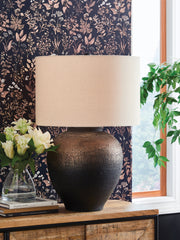Sectionals for Less - Ashley Furniture - Newgerhard Lighting - Metal Table Lamp (1/CN) / Brown/Black - L207644