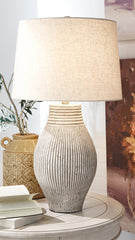 Sectionals for Less - Ashley Furniture - Layal Lighting - Table Lamp (Set of 2) / Beige - L235634X2