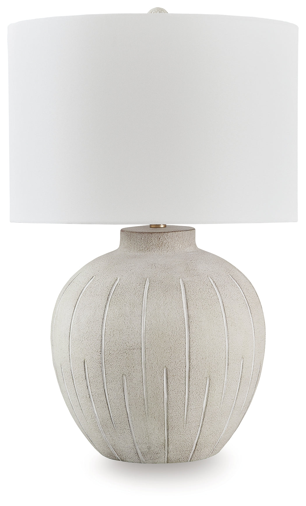 Sectionals for Less - Ashley Furniture - Calbert Lighting - Poly Table Lamp (1/CN) / Warm Gray - L235824