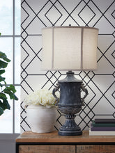 Sectionals for Less - Ashley Furniture - Morvanford Lighting - Poly Table Lamp (1/CN) / Antique Black - L235834