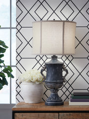 Sectionals for Less - Ashley Furniture - Morvanford Lighting - Poly Table Lamp (1/CN) / Antique Black - L235834