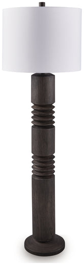 Sectionals for Less - Ashley Furniture - Fainwell Lighting - Poly Floor Lamp (1/CN) / Distressed Black - L235861