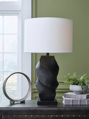 Sectionals for Less - Ashley Furniture - Amillion Lighting - Poly Table Lamp (1/CN) / Black - L235904