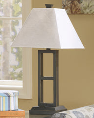 Sectionals for Less - Ashley Furniture - Deidra Lighting - Metal Table Lamp (Set of 2) / Black - L318924