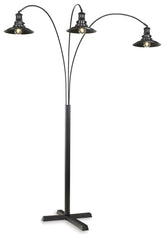 Sectionals for Less - Ashley Furniture - Sheriel Lighting - Metal Arc Lamp (1/CN) / Black - L725059
