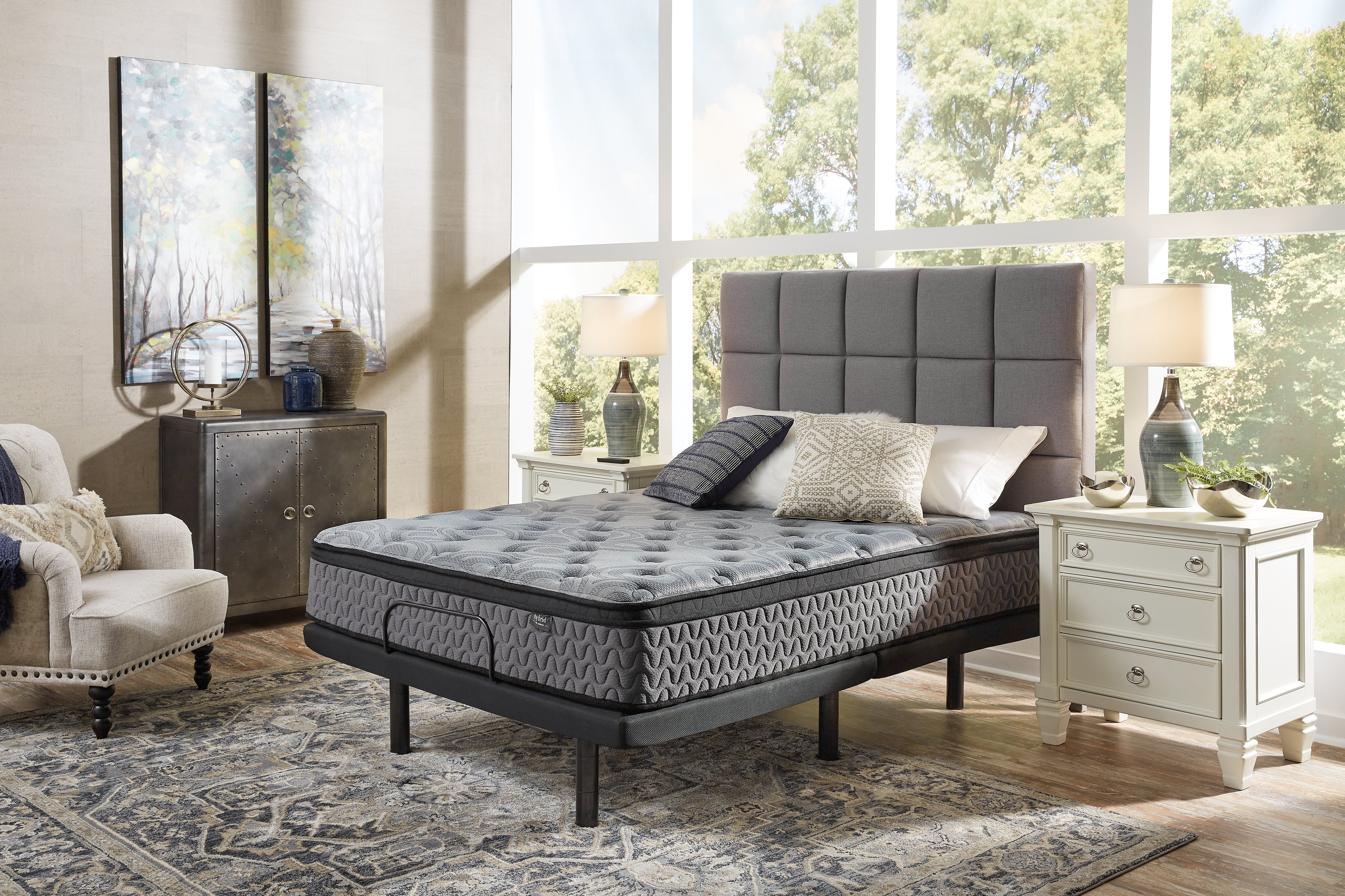 Sectionals for Less - Ashley Furniture - Augusta2 Mattresses - Queen / Gray - M52531