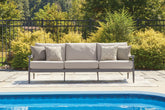 Sectionals for Less - Ashley Furniture - Ocean Beach Outdoor - Sofa with Cushion - PCP510-838