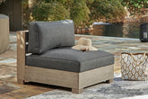 Sectionals for Less - Ashley Furniture - Citrine Park Outdoor - Corner with Cushion (1/CN) / Brown/Charcoal - P660-877