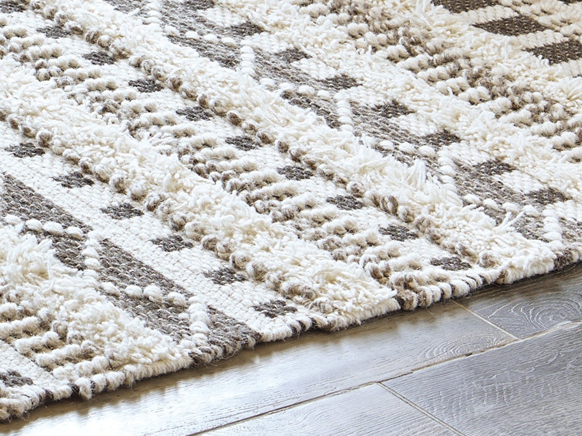 Sectionals for Less - Ashley Furniture - Karalee Rug - 8' x 10' Rug / Ivory/Brown - R404441
