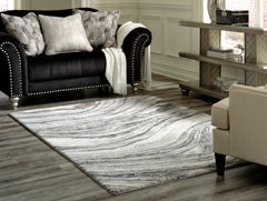 Sectionals for Less - Ashley Furniture - Wysdale Rug - 5'3" x 7'3" Rug / Ivory/Gray - R404902