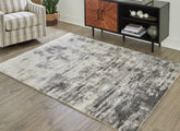 Sectionals for Less - Ashley Furniture - Gerdie Rug - 5'3" x 7'3" Rug / Cream/Gray - R404992