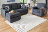 Sectionals for Less - Ashley Furniture - Lambworth Rug - 7'10" x 10' Rug / Gray/Cream - R405341