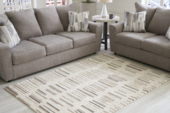 Sectionals for Less - Ashley Furniture - Leesdale Rug - 5' x 7' Rug / Ivory/Brown/Black - R406422