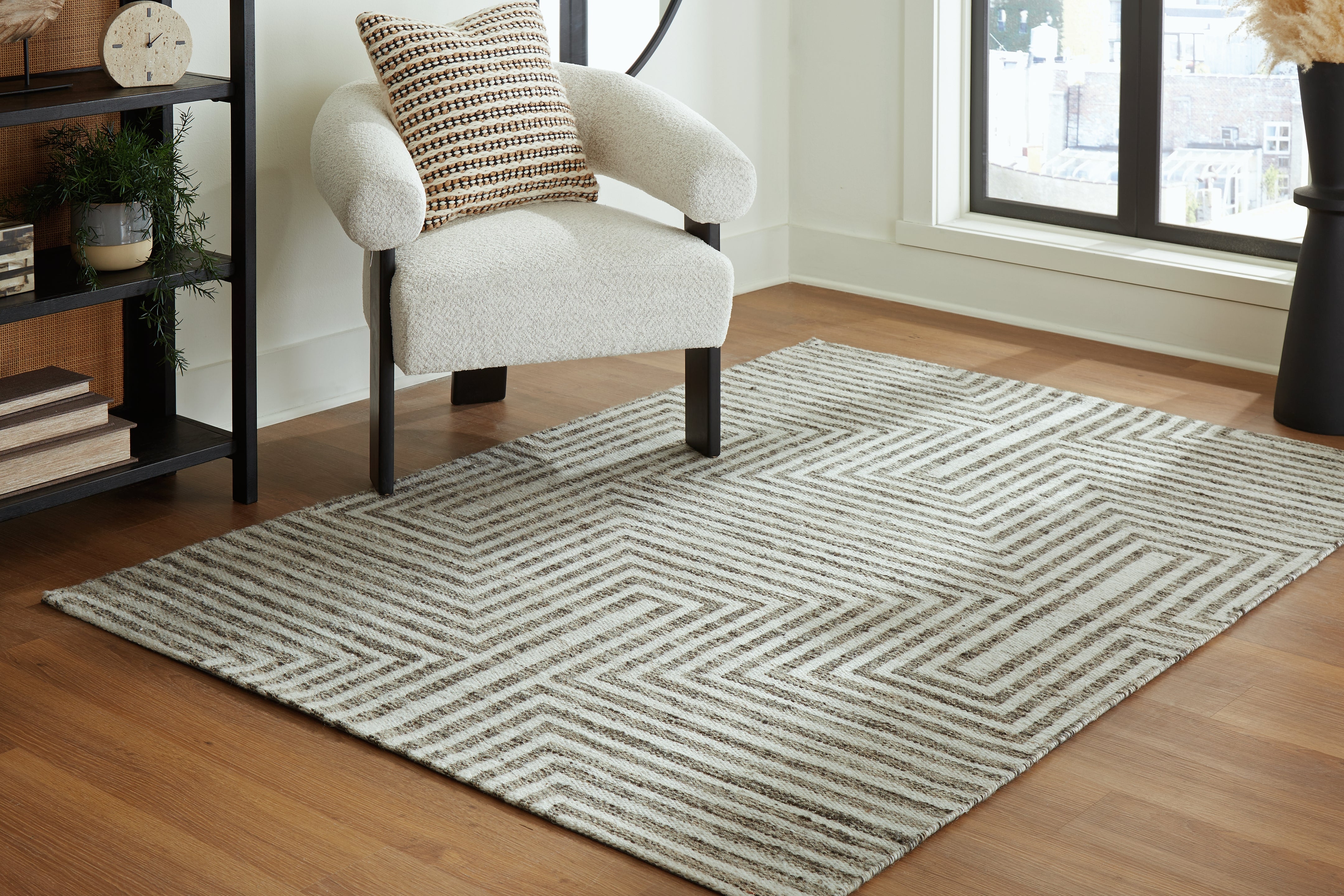 Sectionals for Less - Ashley Furniture - Jossen Rug - 8' x 10' Rug / Ivory/Gray - R406831