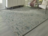Sectionals for Less - Ashley Furniture - Jossland Rug - 8' x 10' Rug / Green/Ivory - R406911