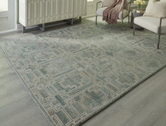 Sectionals for Less - Ashley Furniture - Jossland Rug - 8' x 10' Rug / Green/Ivory - R406911