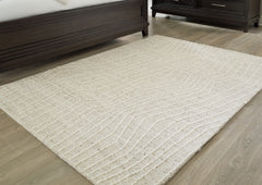 Sectionals for Less - Ashley Furniture - Varahill Rug - 5' x 7' Rug / Gray/Ivory - R406932
