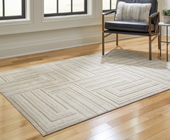 Sectionals for Less - Ashley Furniture - Darmondard Rug - 5' x 7' Rug / Cream/Taupe - R406942