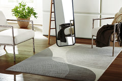 Sectionals for Less - Ashley Furniture - Winderburg Rug - 8' x 10' Rug / Gray/Ivory - R406951