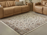 Sectionals for Less - Ashley Furniture - Beritham Rug - Large Rug / Blue/Brown/Beige - R407261