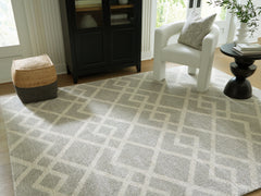 Sectionals for Less - Ashley Furniture - Unawick Rug - Large Rug / Gray/Ivory - R407331