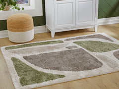 Sectionals for Less - Ashley Furniture - Anburgh Rug - Large Rug / Green/Gray/Ivory - R407351