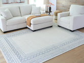 Sectionals for Less - Ashley Furniture - Azelhurst Rug - 7'8" x 10' Area Rug / Blue/Ivory/Gray - R407851