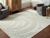 Sectionals for Less - Ashley Furniture - Deenbury Rug - 5' x 7' Area Rug / Ivory/Green/Brown - R407862