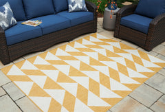 Sectionals for Less - Ashley Furniture - Thomley Rug - 8' x 10' Rug / Ivory/Yellow - R900061
