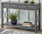 Sectionals for Less - Ashley Furniture - Freedan Sofa/Console Table - Console Sofa Table / Grayish Brown - T175-4