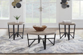Sectionals for Less - Ashley Furniture - Deanlee Table (Set of 3) - Occasional Table Set (3/CN) / Grayish Brown/Black - T235-13