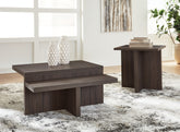 Sectionals for Less - Ashley Furniture - Zendex Table (Set of 2) - Occasional Table Set (Set of 2) / Brown - T304-12