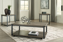 Sectionals for Less - Ashley Furniture - Wilmaden Table (Set of 3) - Occasional Table Set (3/CN) / Gray/Black - T393-13
