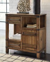 Sectionals for Less - Ashley Furniture - Roybeck Accent Cabinet - Accent Cabinet / Light Brown/Bronze - T411-40