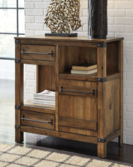 Sectionals for Less - Ashley Furniture - Roybeck Accent Cabinet - Accent Cabinet / Light Brown/Bronze - T411-40