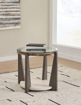 Sectionals for Less - Ashley Furniture - Frazwa End Table - Round End Table / Multi - T432-6