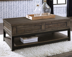 Sectionals for Less - Ashley Furniture - Johurst Coffee Table with Lift Top - LIFT TOP COCKTAIL TABLE / Grayish Brown - T444-9