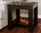 Sectionals for Less - Ashley Furniture - Watson End Table - Square End Table / Dark Brown - T481-2