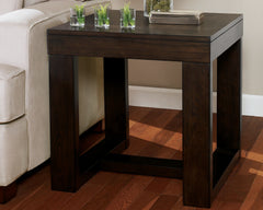 Sectionals for Less - Ashley Furniture - Watson End Table - Square End Table / Dark Brown - T481-2