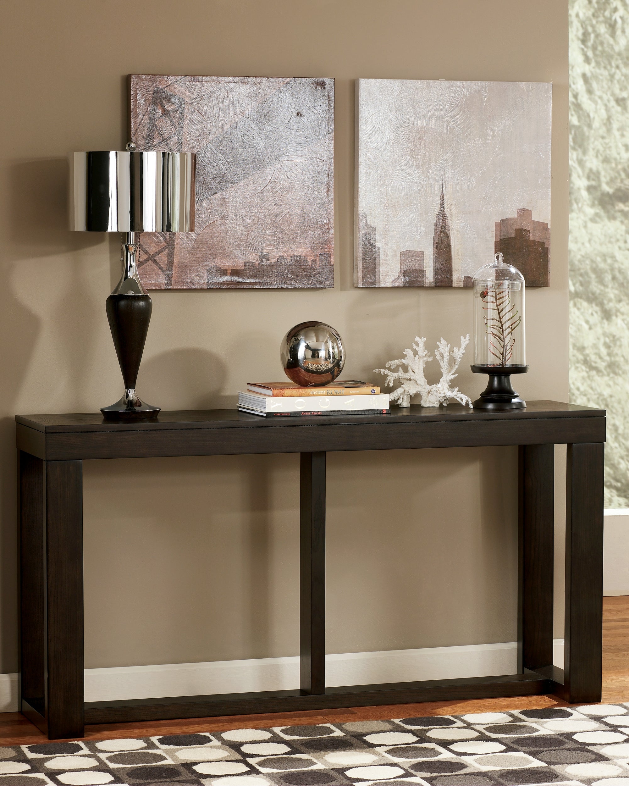 Sectionals for Less - Ashley Furniture - Watson Sofa/Console Table - Sofa Table / Dark Brown - T481-4