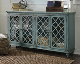 Sectionals for Less - Ashley Furniture - Mirimyn Accent Cabinet - Accent Cabinet / Antique Teal - T505-762