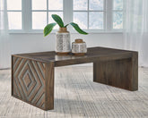 Sectionals for Less - Ashley Furniture - Dreggan Coffee Table - Rectangular Cocktail Table / Brown - T567-1