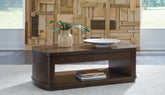 Sectionals for Less - Ashley Furniture - Korestone Lift-Top Coffee Table - Lift Top Cocktail Table / Dark Brown - T679-9