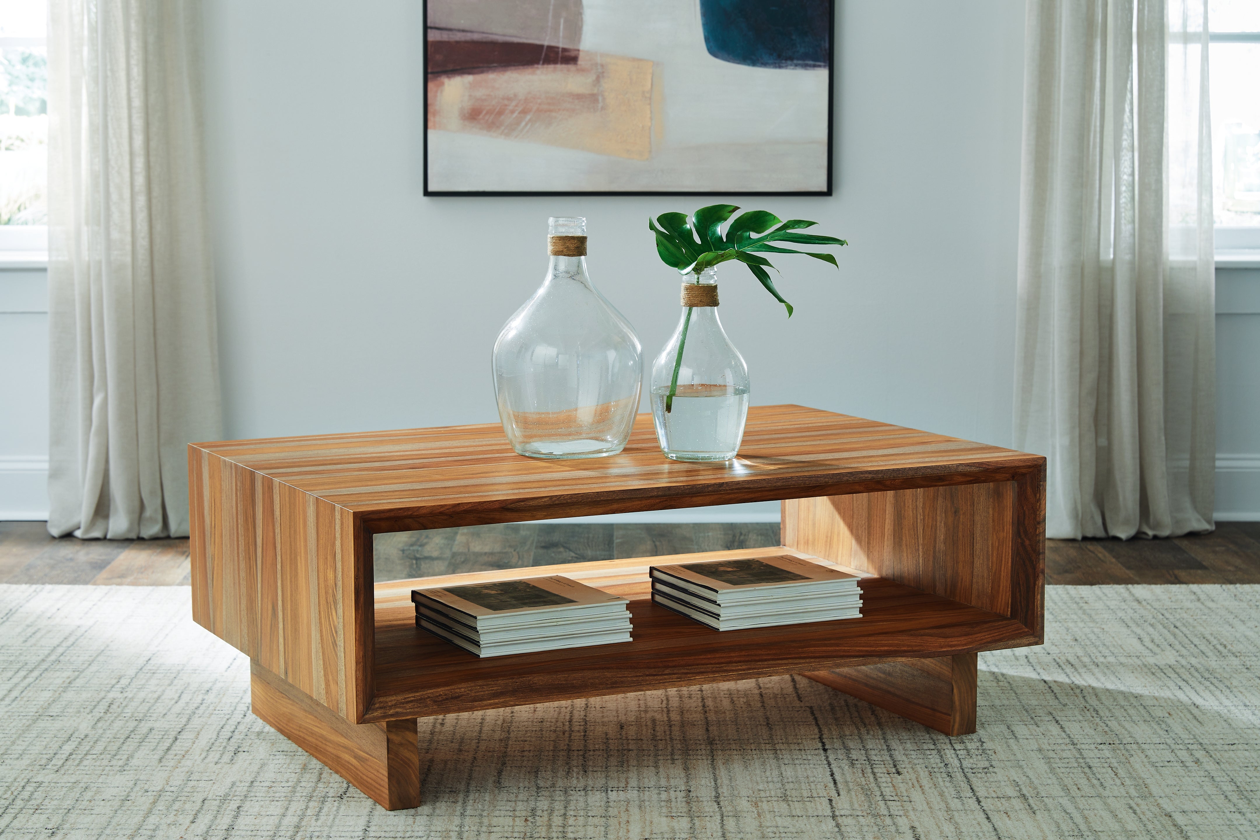 Sectionals for Less - Ashley Furniture - Dressonni Coffee Table - Rectangular Cocktail Table / Brown - T690-1