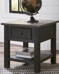 Sectionals for Less - Ashley Furniture - Tyler Creek End Table - Rectangular End Table / Grayish Brown/Black - T736-3